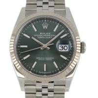 Rolex Date Just Ref. 126234 Green Mint