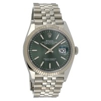 Rolex Date Just Ref. 126234 Green Mint