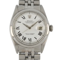 Rolex Date Just Ref. 1600 White Buckley Dial