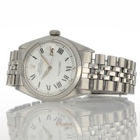 Rolex Date Just Ref. 1600 White Buckley Dial