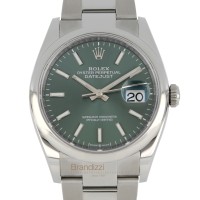 Rolex Date Just Ref. 126200 Green Mint Like New