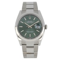 Rolex Date Just Ref. 126200 Green Mint Like New